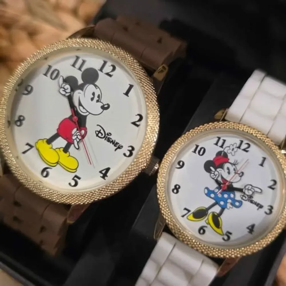 Disney Mickey and Minnie Mouse Watch Set